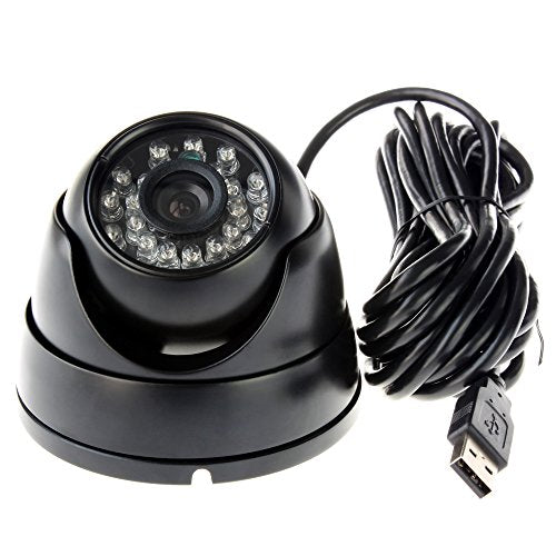 3.6mm 1080P Dome Camera with IR LED Night Vision HD Webcam