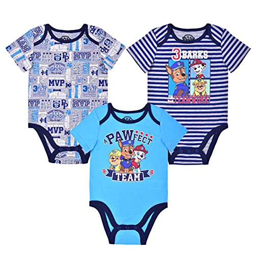 Nickelodeon Boy s 3-Pack  Baby Creeper Set, 100  Cotton, 3-6M