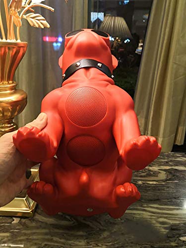 Bluetooth Speakers French Bulldog Art Bluetooth Speakers, Portable Bluetooth Speakers, Suitable for Mobile Phones, Laptops, Tablets, TV Bluetooth Speakers (Medium, Red8.26/9.05/4.33in)