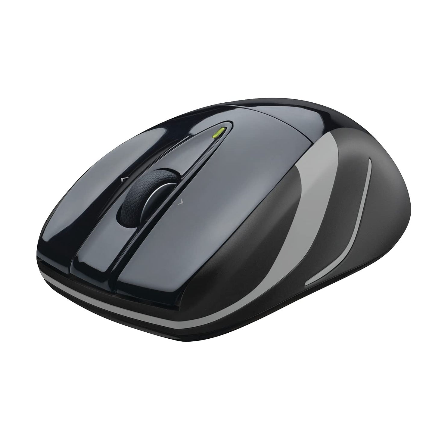 M525 Wireless Mouse - Long 3 Year Battery Life, Ergonomic Shape for Right or Left Hand Use, Micro-Precision Scroll Wheel, and USB Unifying Receiver for Computers and Laptops, Black/Gray