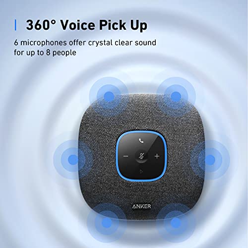 PowerConf S3 Bluetooth Speakerphone with 6 Mics, Enhanced Voice Pickup, 24H Call Time, App Control, Bluetooth 5, USB C, Conference Speaker Compatible with Leading Platforms, Home Office