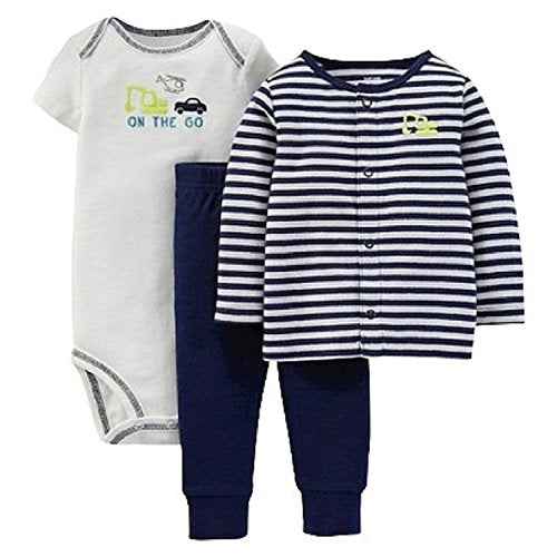 Carter s Just One You Made Baby Boys  Infant 3pc Set On The Go    Navy
