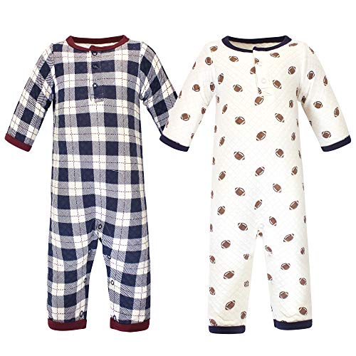 Unisex  Premium Quilted Coveralls, Football, 0-3 Months