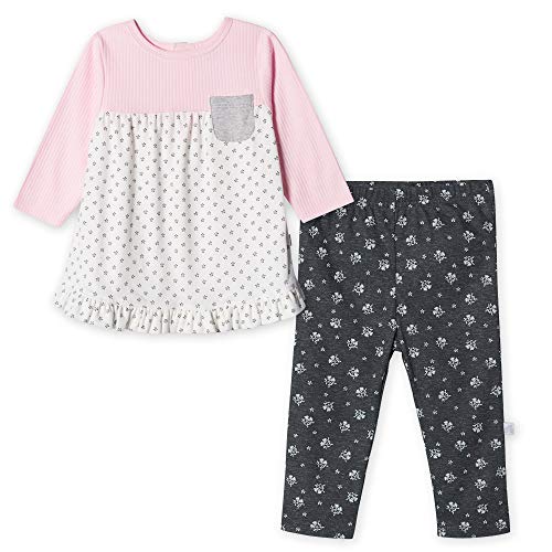 Baby Girls' 2-Piece Lil' Lamb Shirt and Pant Set, NWBRN