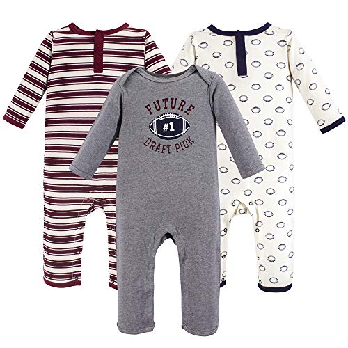 Unisex  Cotton Coveralls Football, 0-3 Months