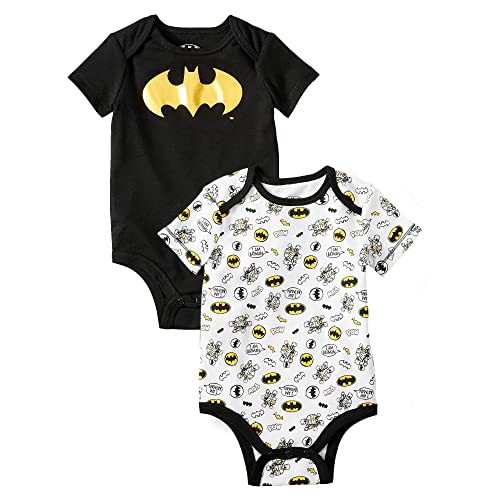 Baby Boy s Batman 2 Piece Bodysuit  0-3 Months  Black