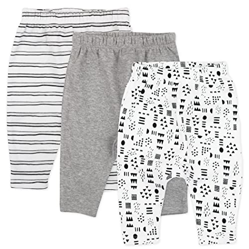 Infant  Cotton Cuff-Less Harem Pants Multi-Pack, 0-3 Months