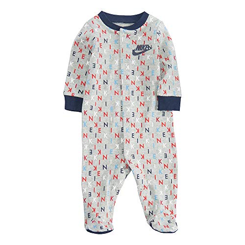 Infant/Toddler Printed Footed Coverall (Dark Grey Heather(56D679-042)/Black, 3 Months)