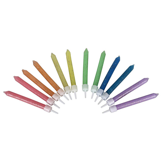 Colorful Glittery Birthday Candles, 10-ct. (Pack of 36)