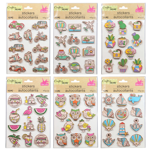 Crafter's Square Handmade Embellishment Stickers (Pack of 36)