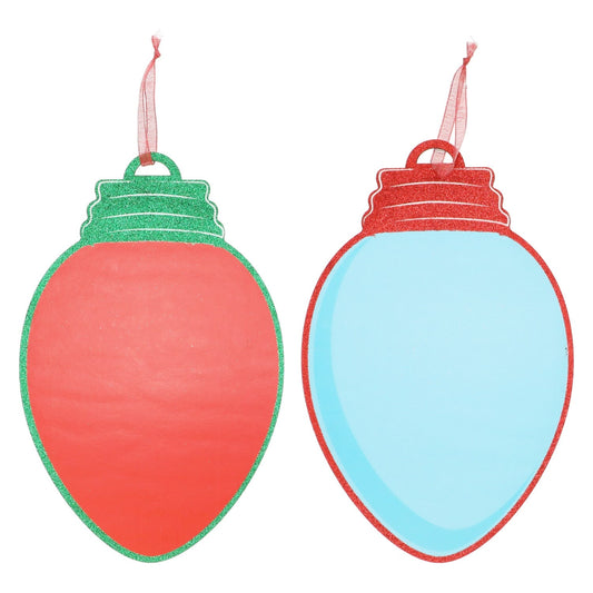 Crafter's Square Christmas Glitter Bulb Wall Décor, 13-in. (Pack of 24)