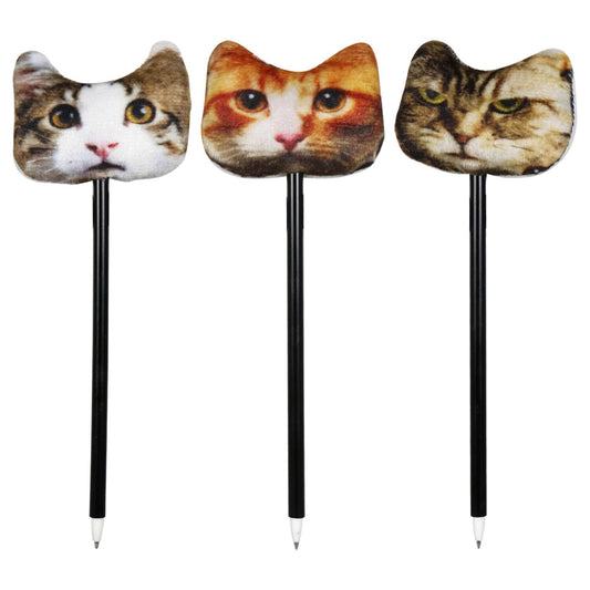 Cat Themed Face Pens, 8.125x2.75x1 in. (Pack of 36)