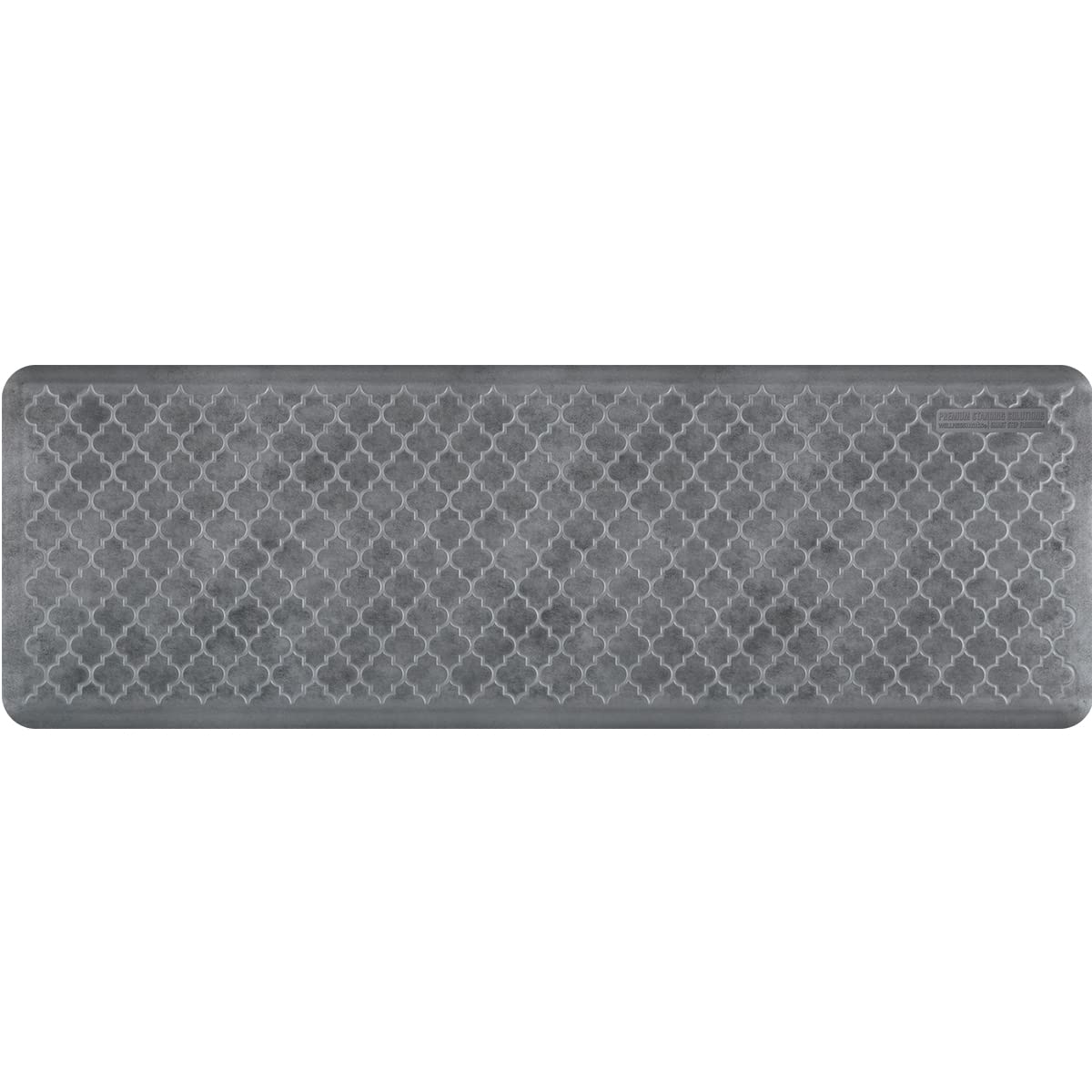 WellnessMats Trellis Anti-Fatigue Floor Slate, 72 in. x 24 in. x in. Polyurethane Ergonomic Support Pad for Home, Kitchen, Garage, Office Standing Desk Water Resistant, Non-