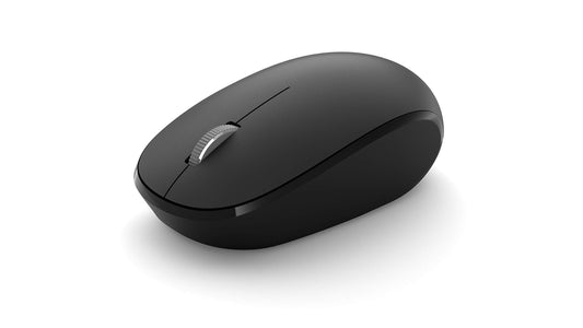 Bluetooth Mouse - Black. Comfortable design, Right/Left Hand Use, 4-Way Scroll Wheel, Wireless Bluetooth Mouse for PC/Laptop/Desktop, works with for Mac/Windows Computers