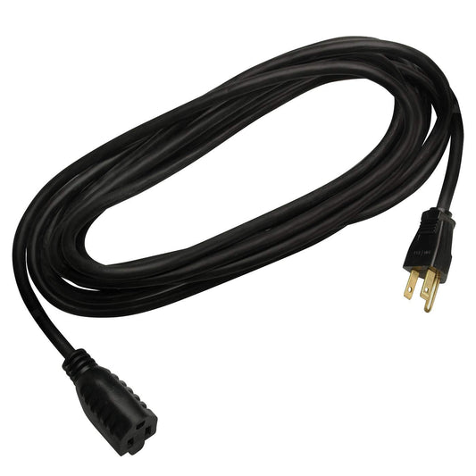 023068808 16/3 Vinyl Outdoor Extension Cord, 15-Foot, Black
