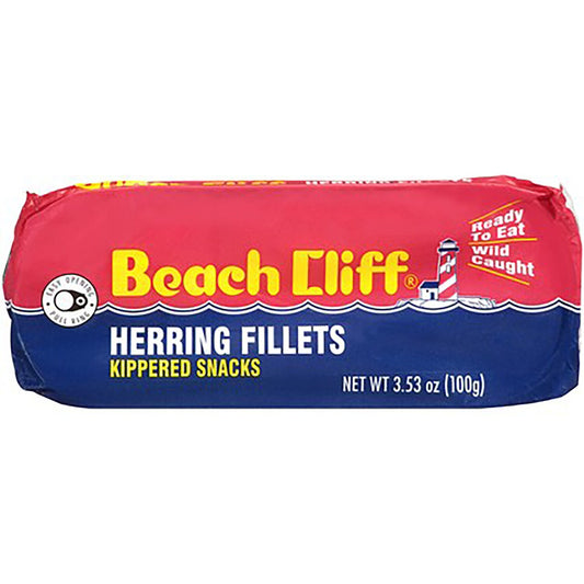 Beach Cliff Kippered Herring Fillets, 3.53-oz. (Pack of 12)
