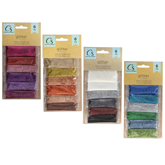 Crafter's Square Superfine Glitter, 6-ct. Packs (Pack of 36)