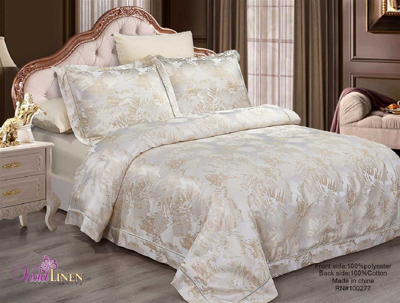 100% Cotton 8 Piece Duvet Cover Set 2 Duvet Covers, Pillow Shams, Pillow Cases, Sheets, 48" Bed