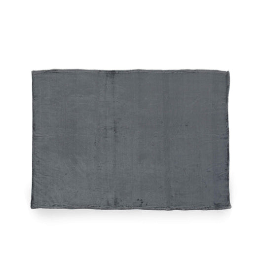 Jaelynn Flannel Throw Blanket, Dark Gray