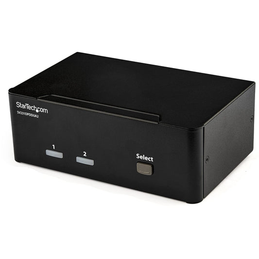 .com 2-Port DisplayPort KVM Switch - Dual-Monitor - 4K 60 - with Audio & USB Peripheral Support - DP 1.2 - USB Hub (SV231DPDDUA2)