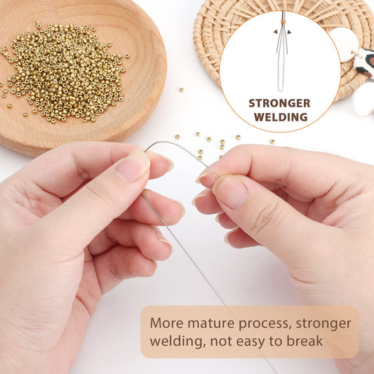 Big Curved Beading Needles for Jewelry Making and DIY Crafts