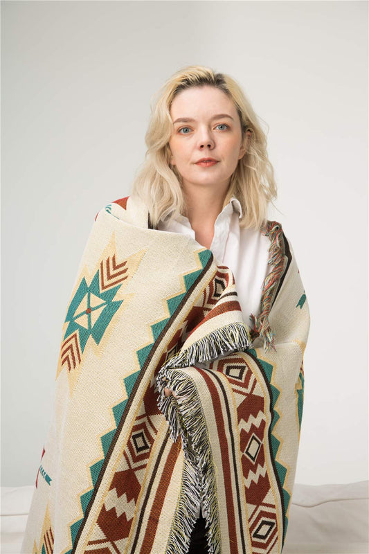 Kilim Morrocan Decorations for Home,Vanlife Blanket Ethnic Mexican Rugs Picnic Outdoors Camping Hiking Beach mat Party Couch Throws Home Sofa Tribal Ethnic,Beach Towel,Yoga mat 50"X60")