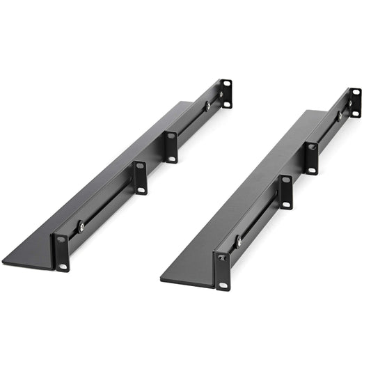 .com 1U 19 inch Server Rack Rails - 24-36 inch Adjustable Depth - Universal 4 Post Rack Mount Rails - Network Equipment/Server/UPS Mounting Rail Kit HPE ProLiant Dell PowerEdge (UNIRAILS1UB)