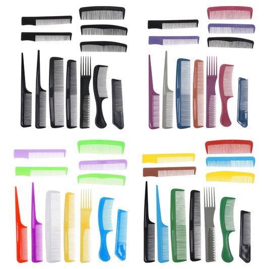 Colored Plastic Family Comb Sets, 12-ct. Packs (Pack of 24)