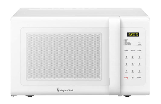 0.9 Cu. Ft. 900W White Countertop Microwave Oven