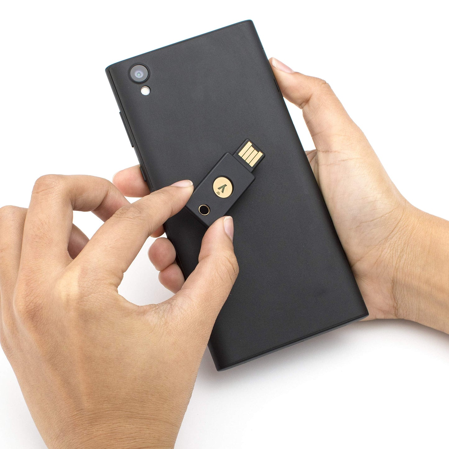 '- YubiKey 5 NFC - Two Factor Authentication USB and NFC Security Key, Fits USB-A Ports and Works with Supported NFC Mobile Devices - Protect Your Online Accounts with More Than a Password
