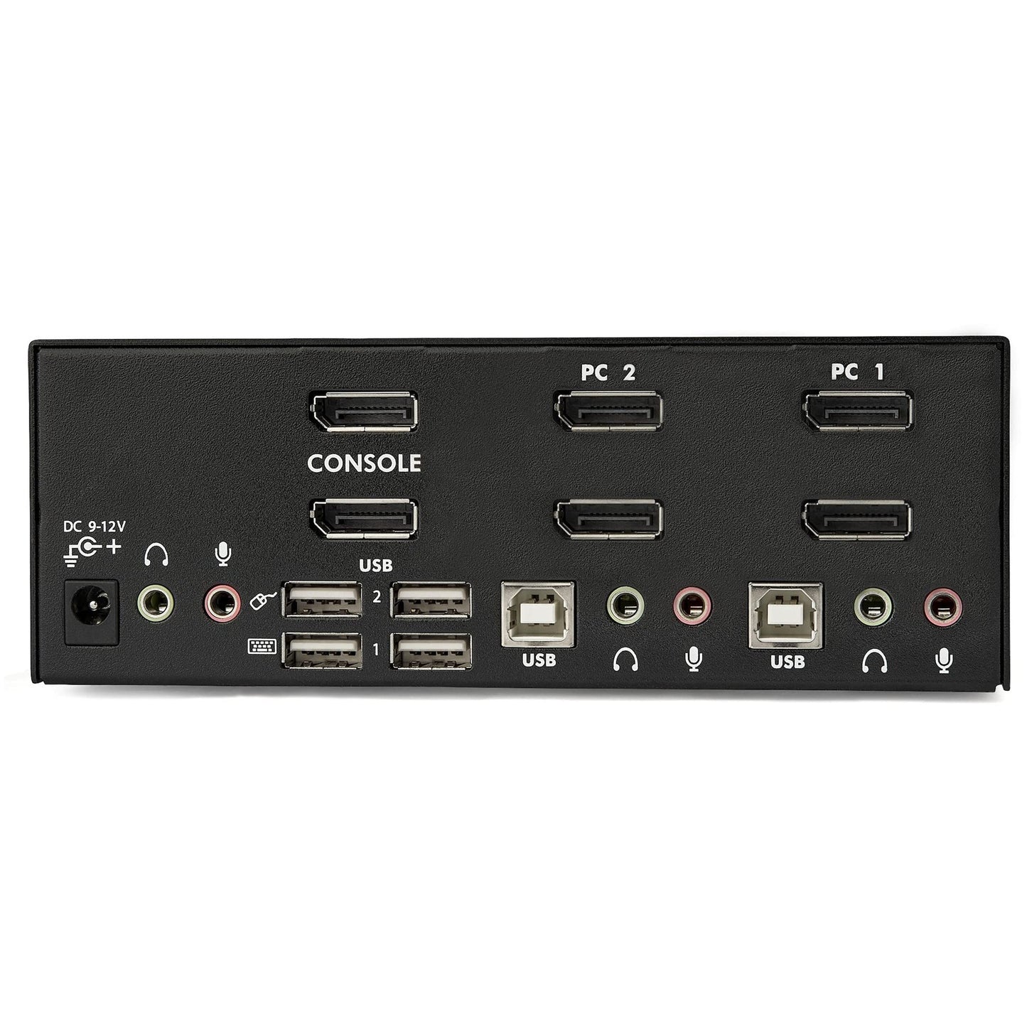 .com 2-Port DisplayPort KVM Switch - Dual-Monitor - 4K 60 - with Audio & USB Peripheral Support - DP 1.2 - USB Hub (SV231DPDDUA2)