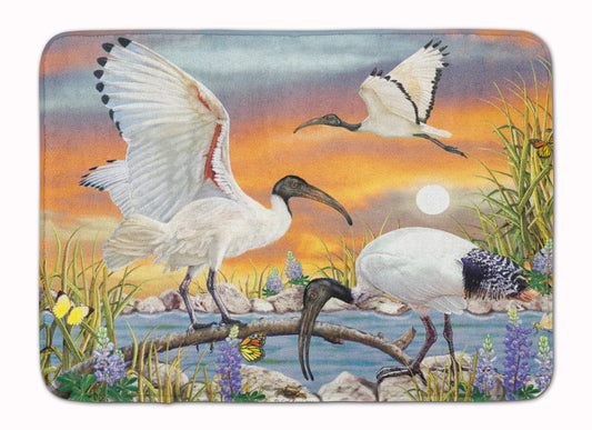 PRS4035RUG Sacred Ibis Bath Mat Machine Washable Anti-Fatigue Memory Foam Kitchen Rug, 19 X 27, Multicolor
