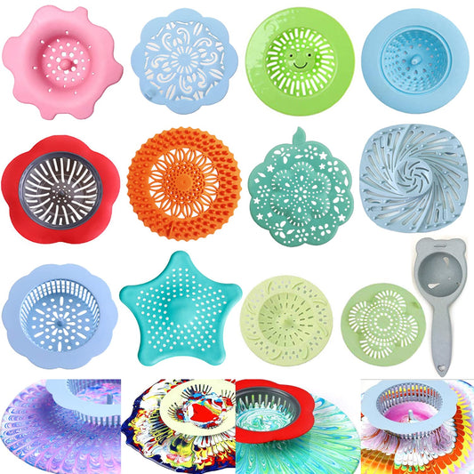 13 Pcs Acrylic Pouring Strainers Set for Art and Drainage