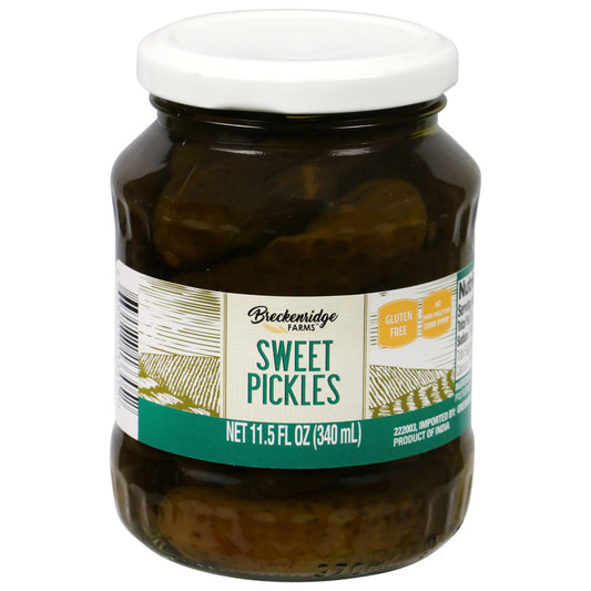 Breckenridge Farms Sweet Pickles, 11.5-oz. Jars (Pack of 12)