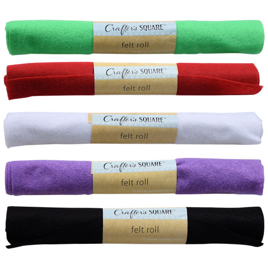 Crafter's Square Felt Rolls, 12.125x48 in. (Pack of 32)