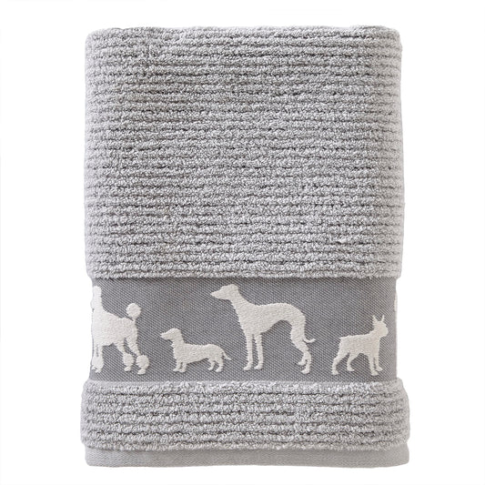 Vern Yip Dog Daze Bath Towel, Gray