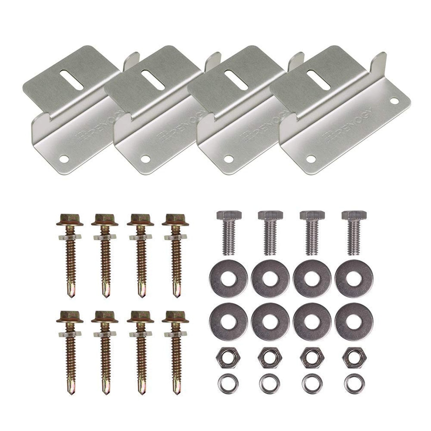 Lightweight Aluminum Z Brackets for Solar Panel Mounting on RVs and Boats
