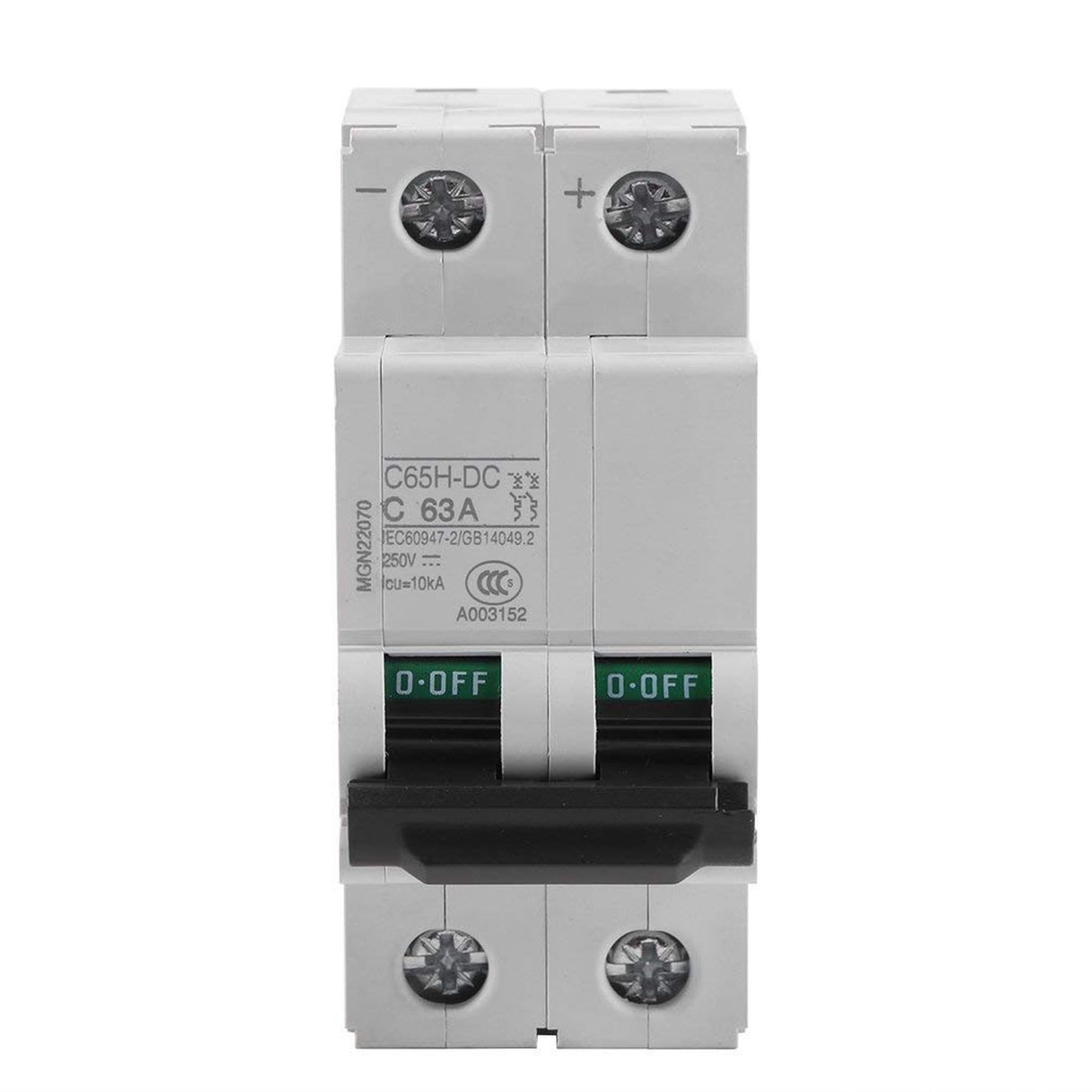 SolarGuard 250V DC Mini Circuit Breaker with Overload Protection 63A