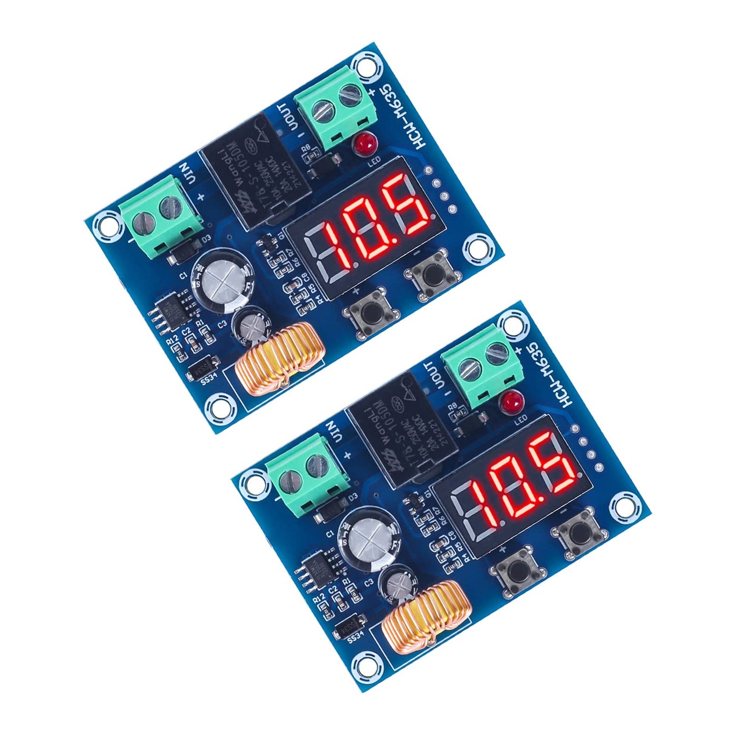 Dual Low Voltage Disconnect Switch for 12V-36V Battery Protection Module
