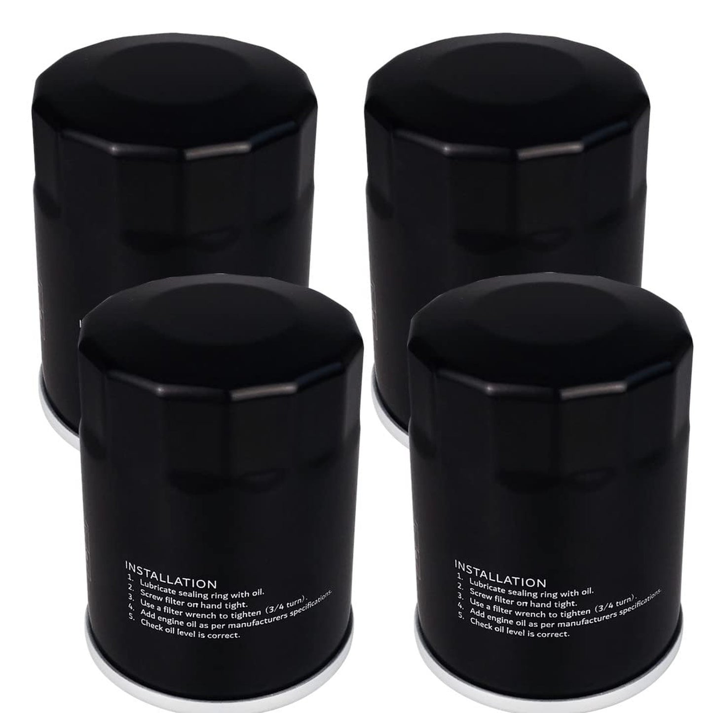 Universal Oil Filter for Generac 760cc 990cc Engines 4-Pack Replacement