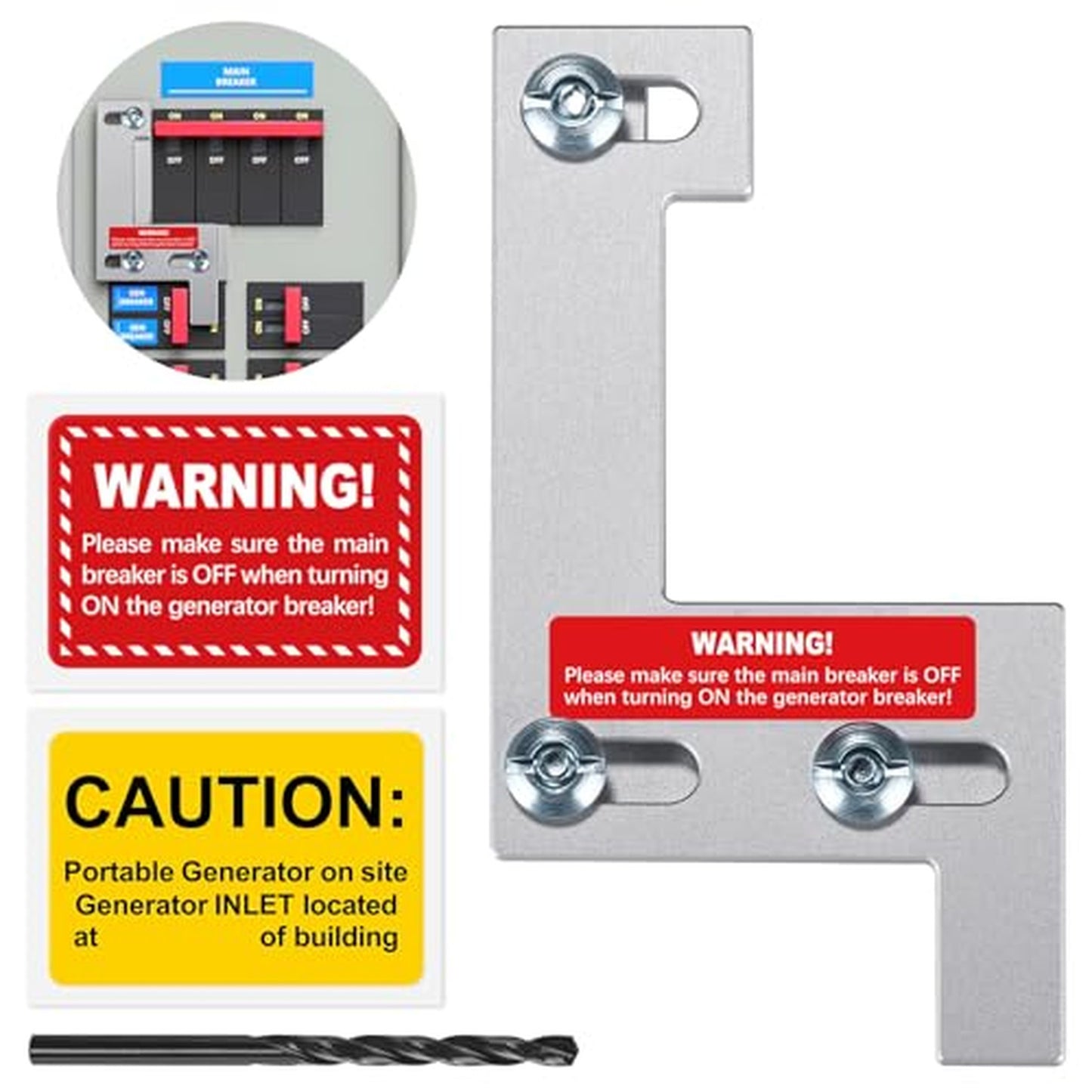 Generator Interlock Kit for 150-200 Amp Panels with 1 1/4 Inch Spacing