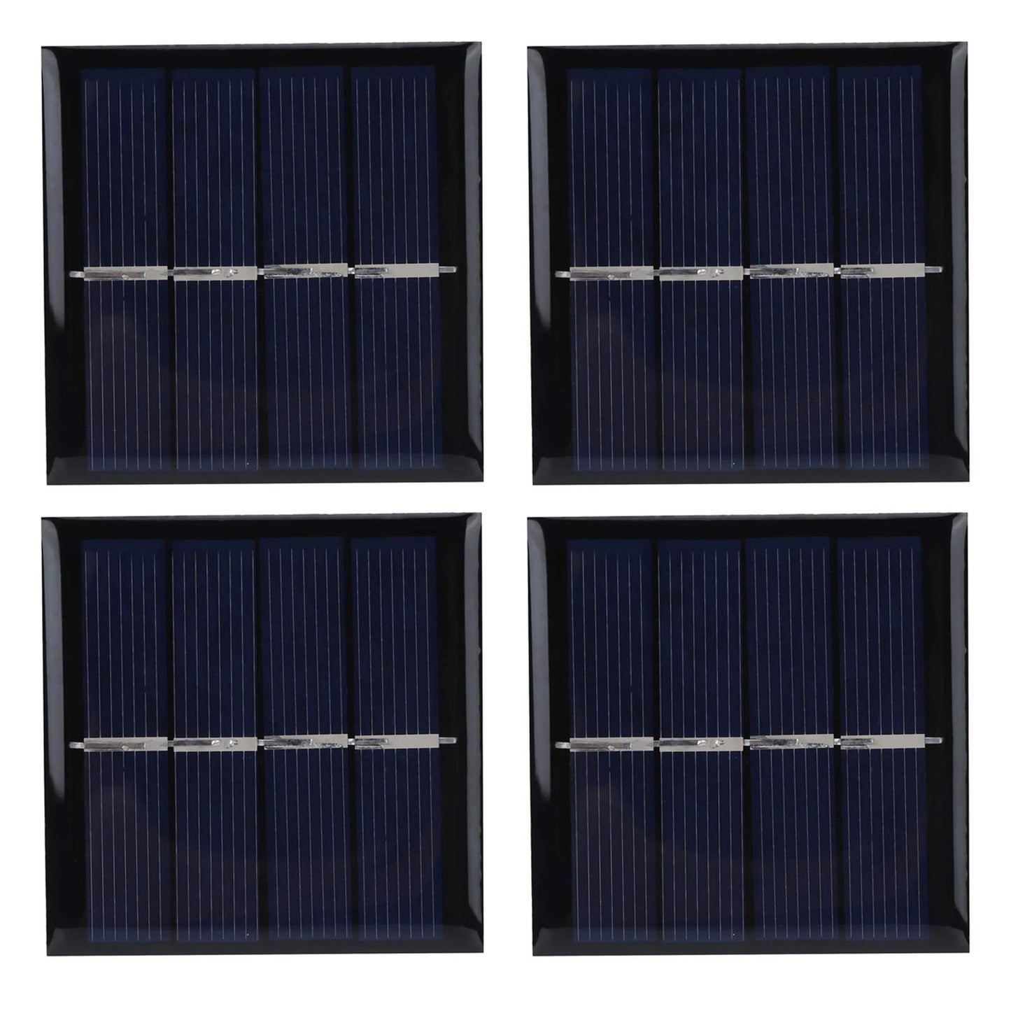 Compact 4Pcs 0.45W 2V Solar Panel Kit for DIY Charging Solutions
