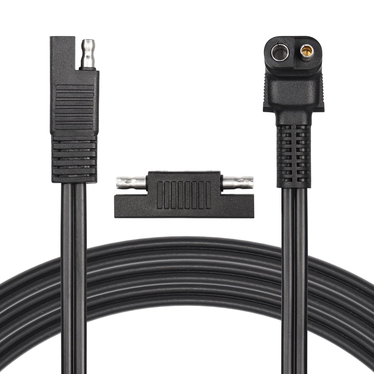 90 Degree SAE Extension Cable 0.9m 12AWG Quick Disconnect for Solar and Vehicles