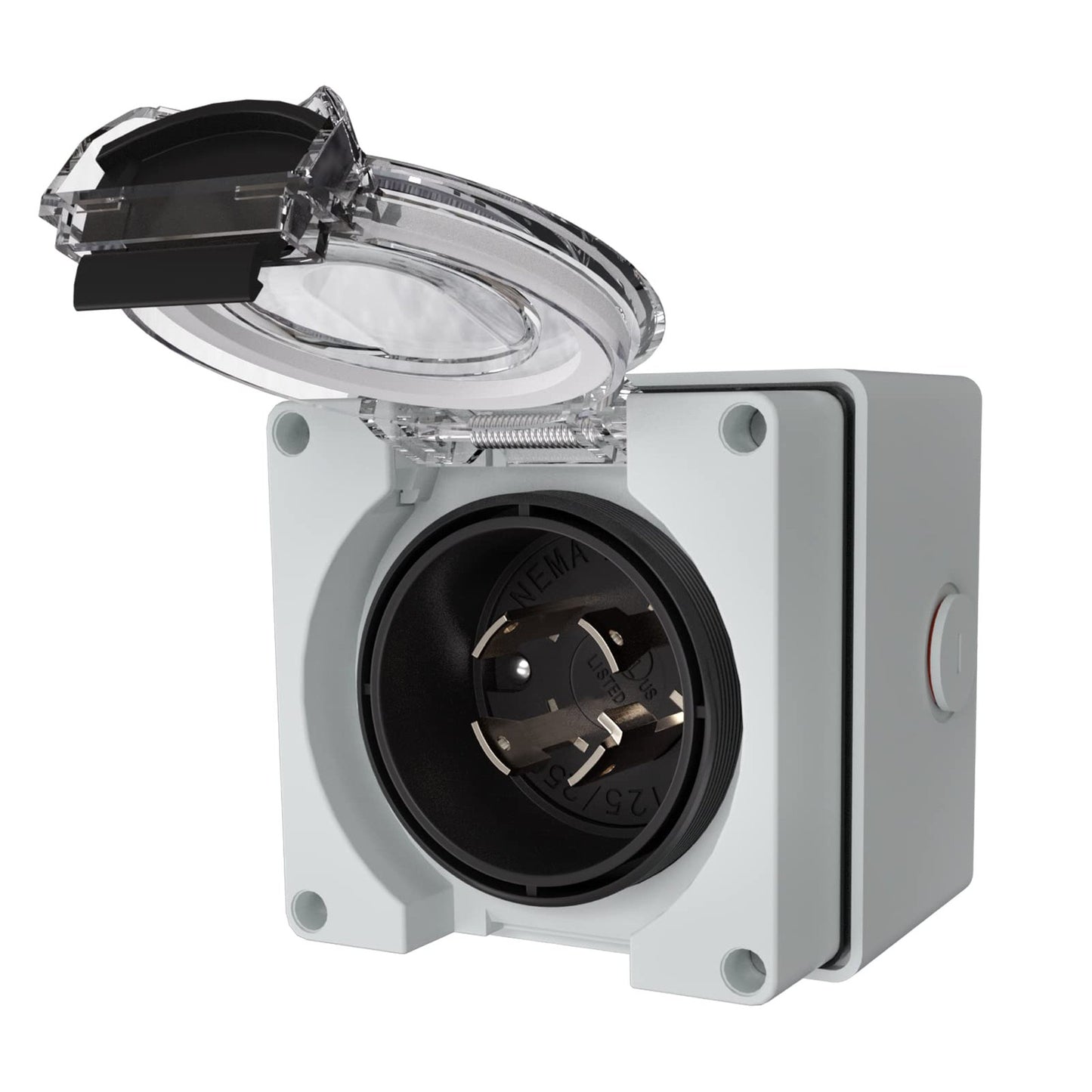 30 Amp Weatherproof Generator Power Inlet Box NEMA L14-30P 7500W