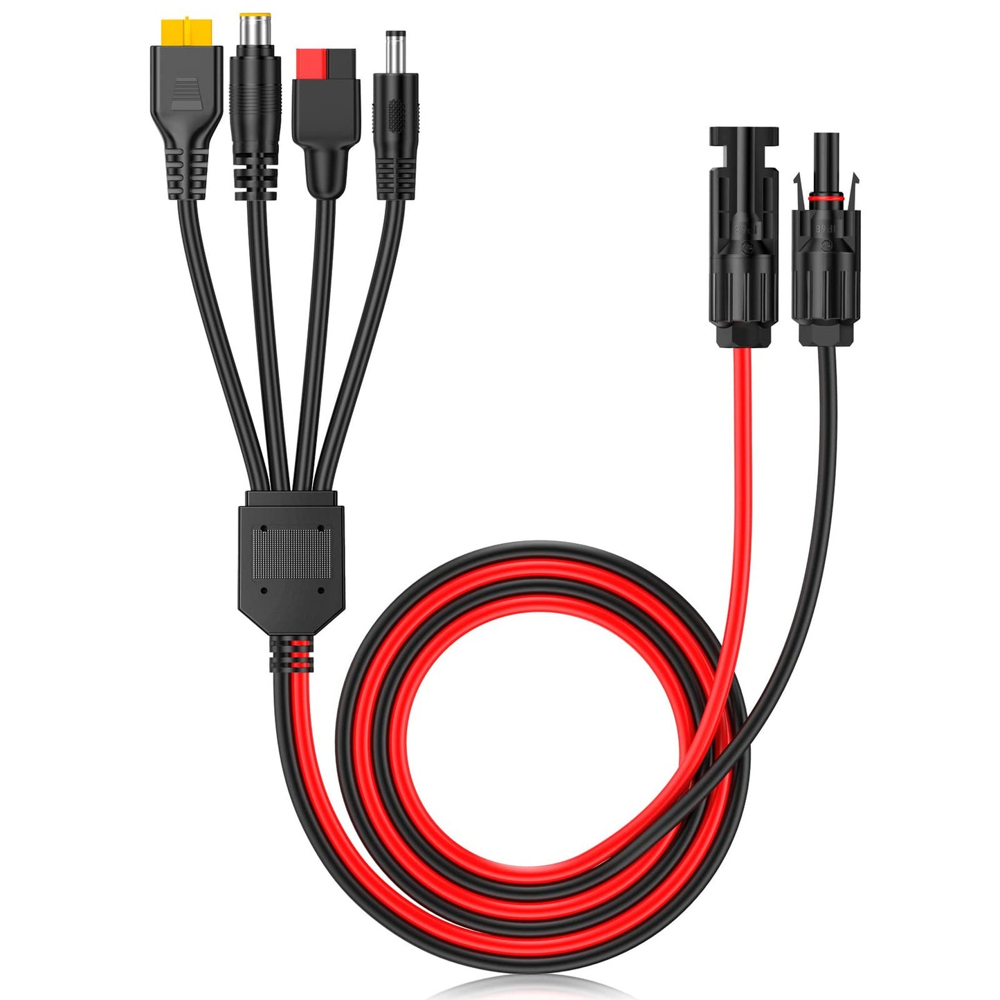Versatile 4-in-1 Solar Panel Connector Extension Cable for Efficient Power Distribution