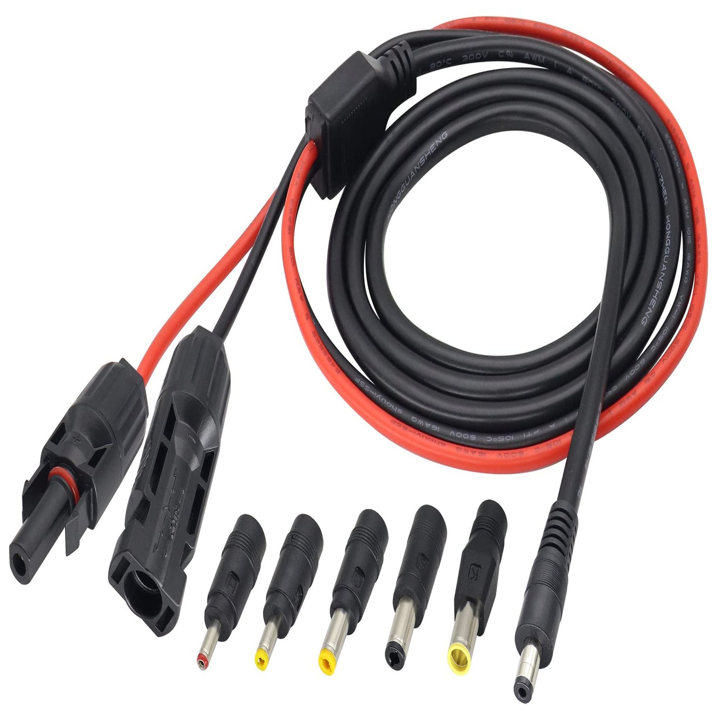 Solar Panel MC-4 to DC Adapter Cable with Multiple Connector Options 1.5m