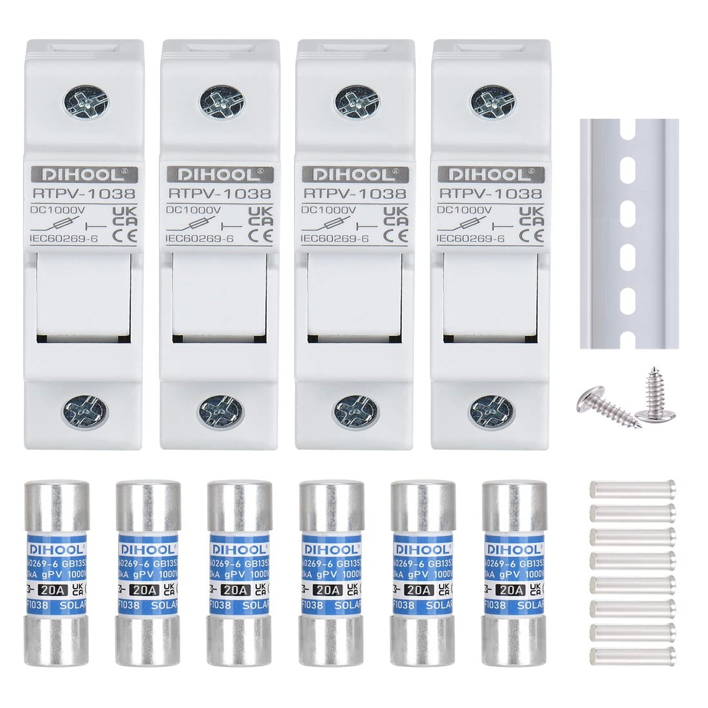 SolarFuse Pro: 20 Amp Inline Fuse Holders for Reliable Solar Connections