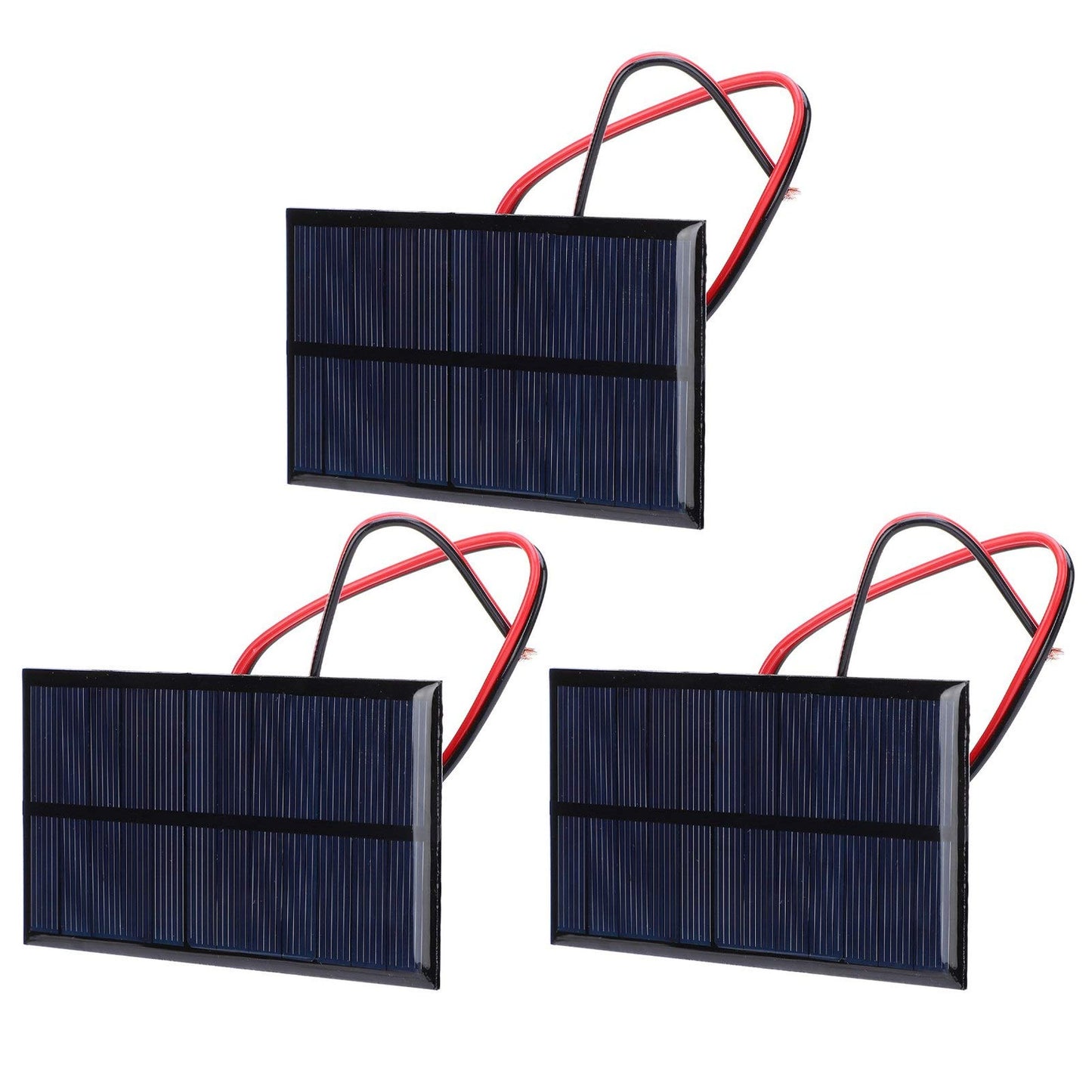 Compact 3-Piece Mini Solar Panel Kit for DIY Solar Charging Solutions