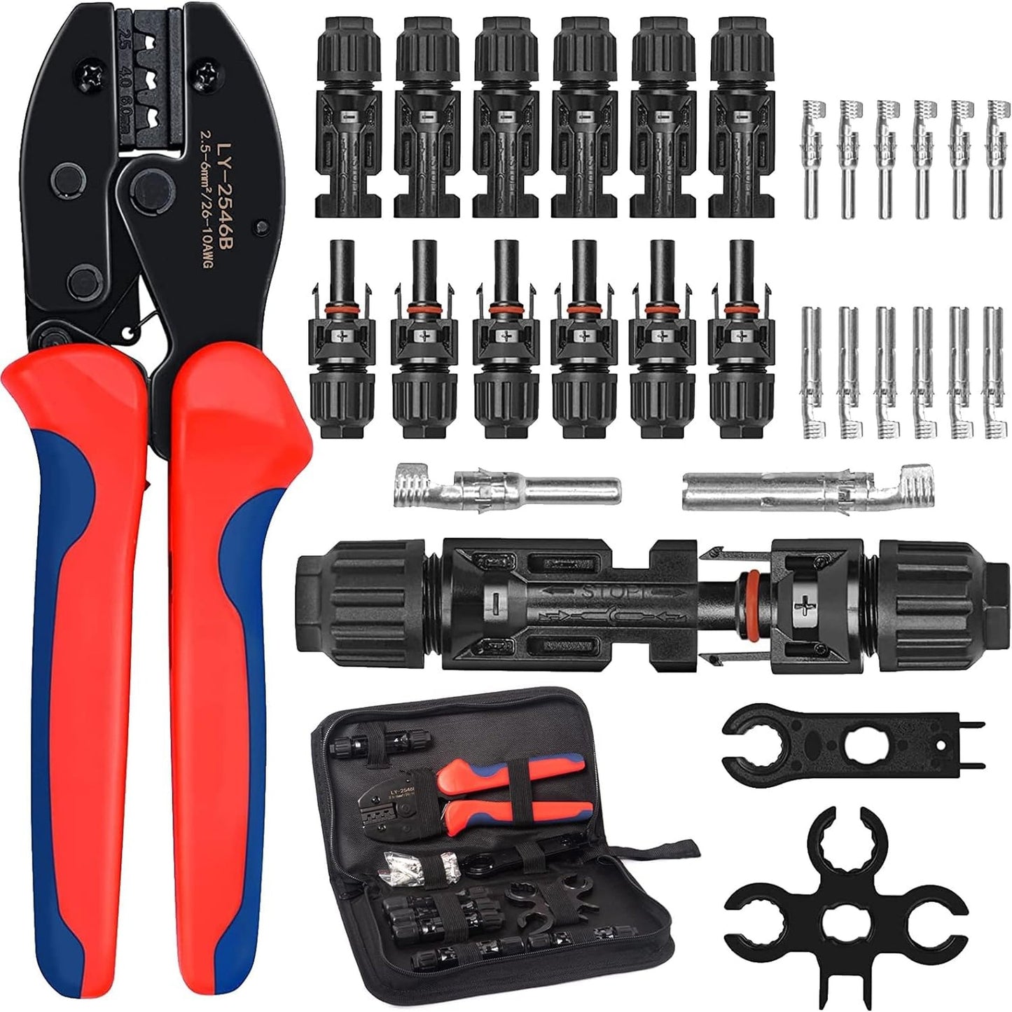 Solar Crimping Tool Kit for Efficient PV Cable Connector Assembly
