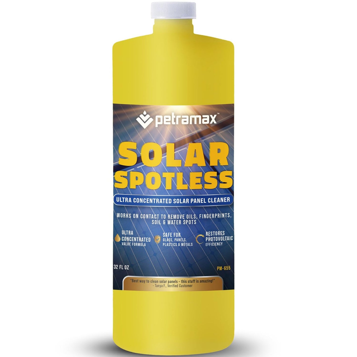SolarSpot Cleaner Concentrate - Effortless Shine for Solar Panels 32 oz